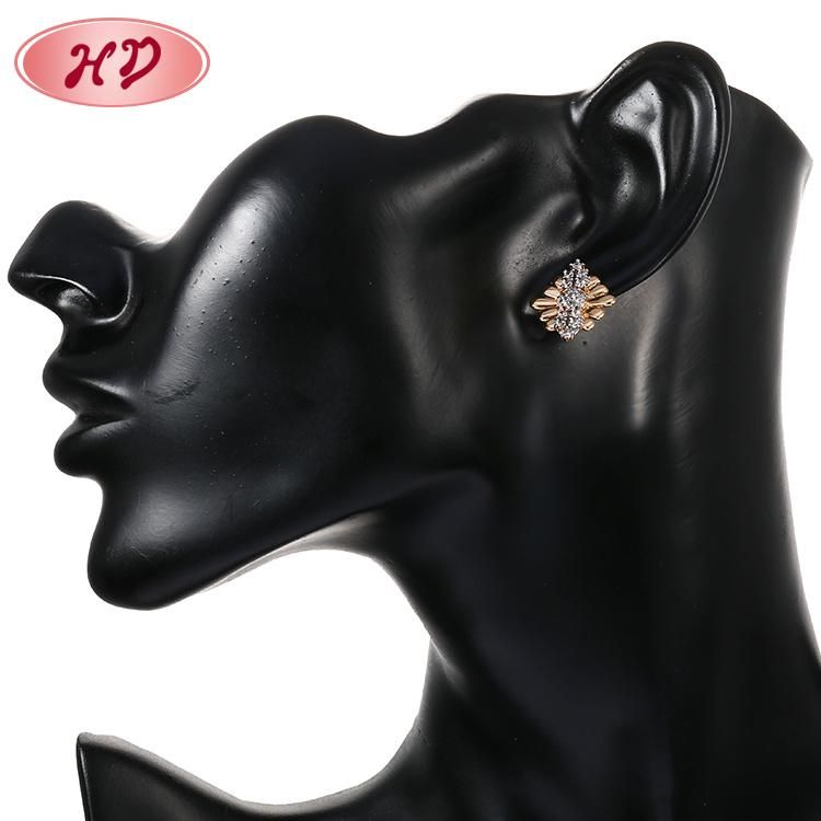 Fashion Accessories Alloy Silver 18K Gold Plated Women Jewelry Sets Chain Pendant Necklace with CZ Crystal