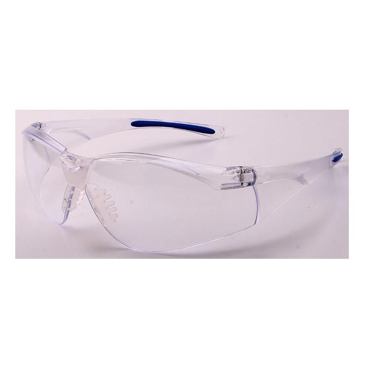 2019 Hot Selling Safety Sunglass with Blue Rubber