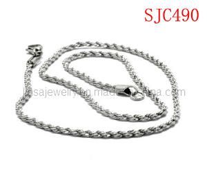 Fashion 316L Stainless Steel Twist Chain Jewelry (SJC490)