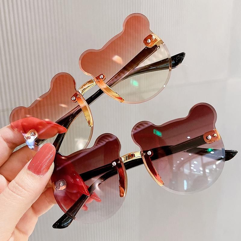 Children′s Sunglasses Fashion Little Bear Baby Colorful Gradient Color Cute Sunglasses for Boys and Girls