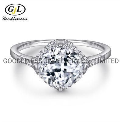 Fashion Jewelry Zircon 925 Sterling Silver Women Diamond Engagement Rings