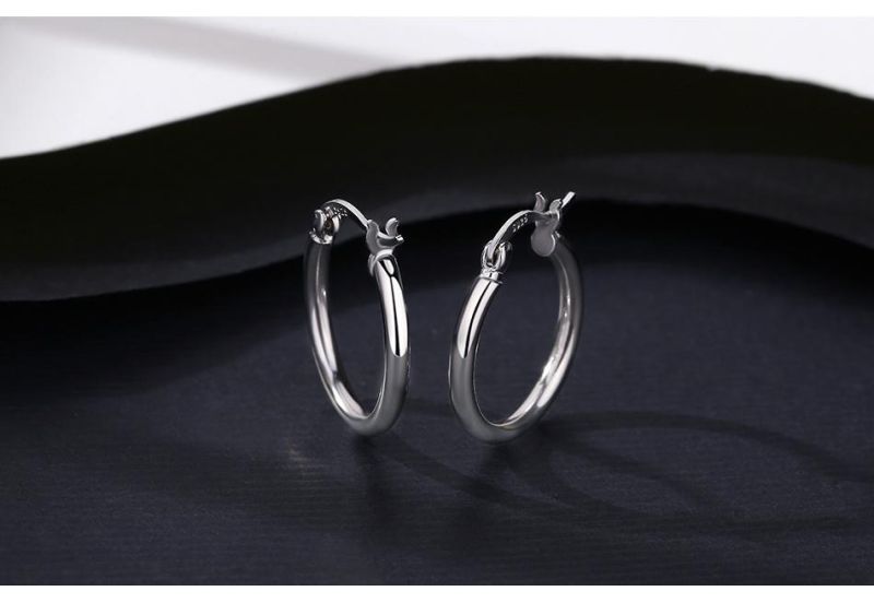 2021 French Resizable Loop Style Silver Earring Jewelry