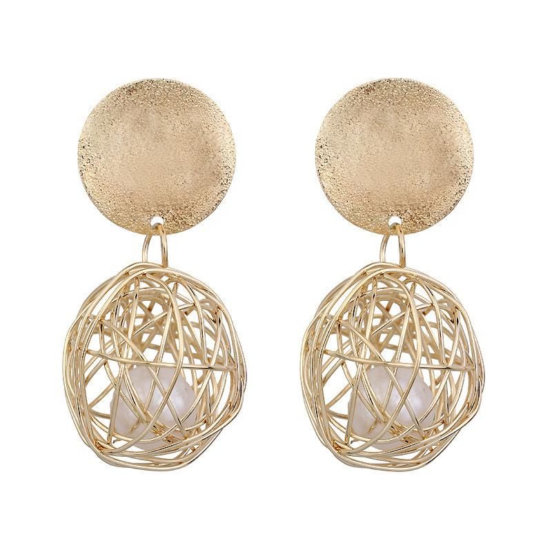 Women Round Ball Geometric Earrings Party Wedding Gift Fashion Jewelry