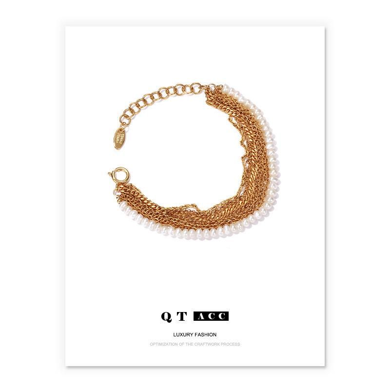 Fashion Natural Pearl Premium Stacking Bracelet Jewelry