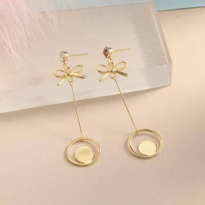 Simple Bow Fashion Long Earring