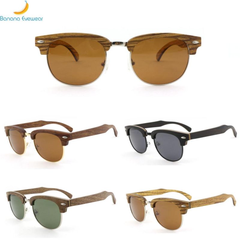 2020 Fashionable Eyebow Wooden Sunglasses Ready to Ship