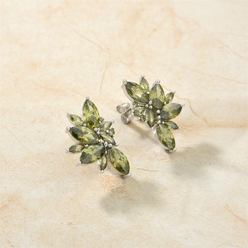 Classic Fashion Flower 925 Sterling Silver Stud Earrings