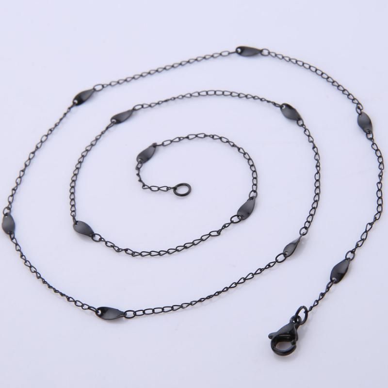 Wholesale Fashion Jewelry Stainless Steel Twist Contain Chain Necklace Accessories