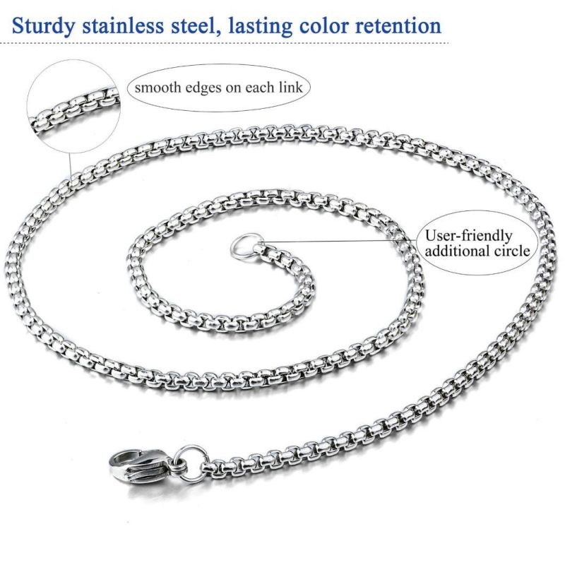 Stainless Steel Jewelry Accessories Necklace Bracelet Making Chain Silver Gold Rolo Chain in Reel