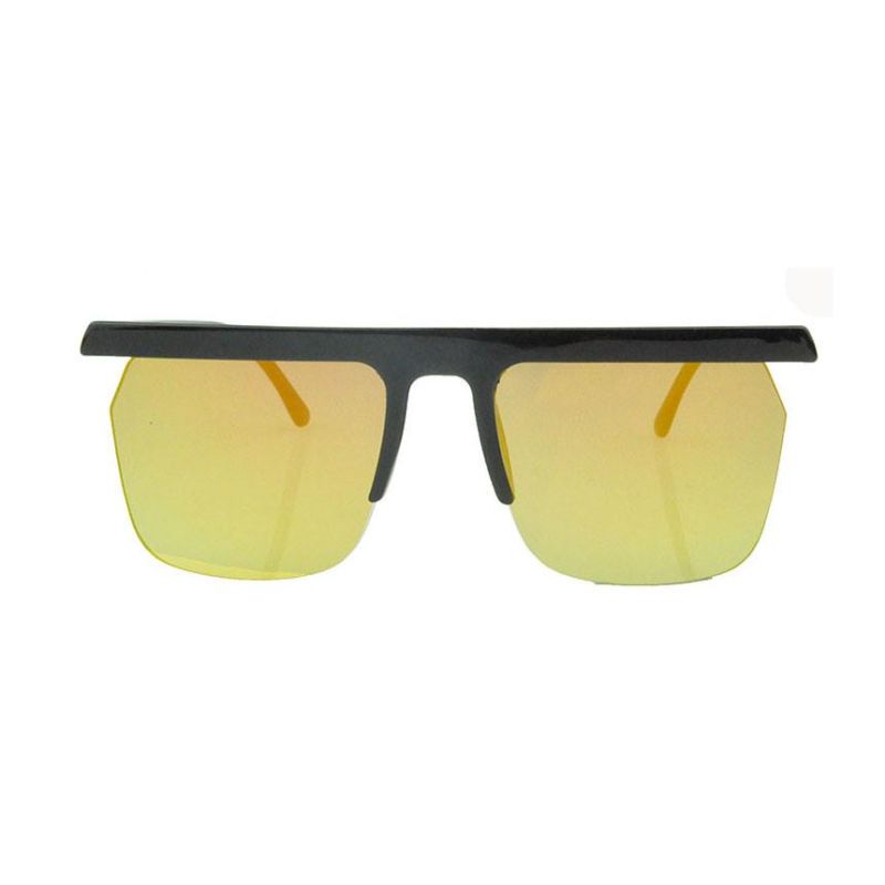 Handsome Design Yellow Mirror No BPA Sunglasses