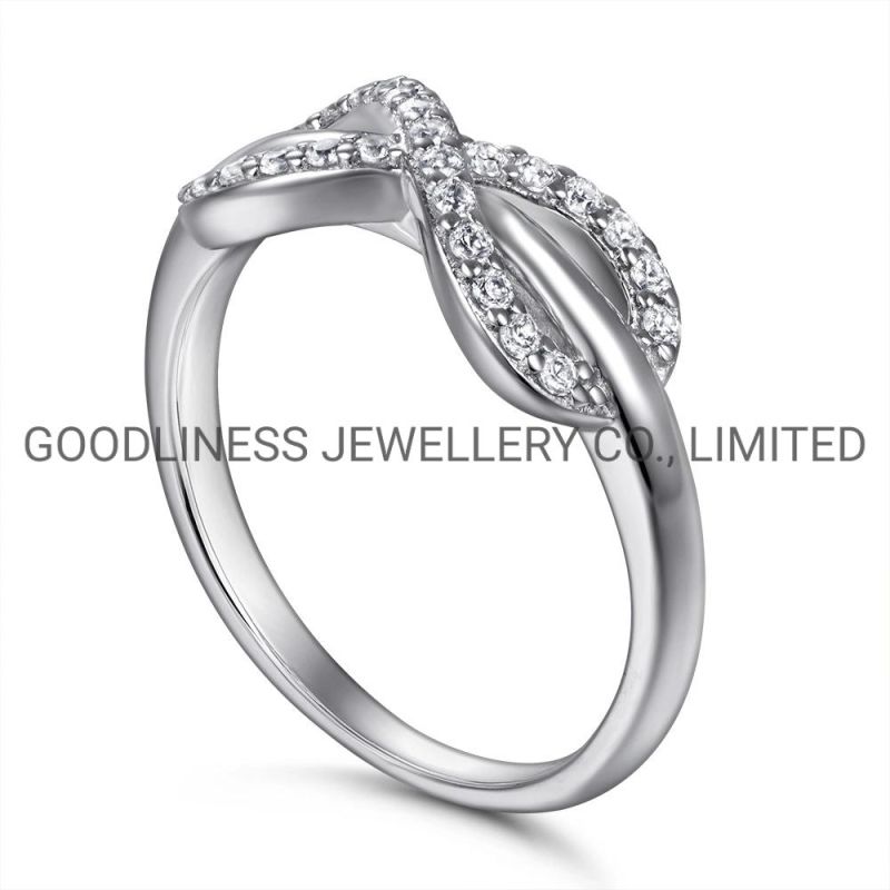 Infinity Vintage Wedding Engagement Eternity Moissanite Diamond Rings for Women