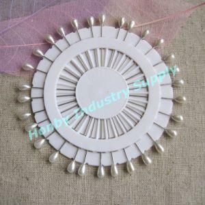 55mm White Teardrop Shaped Pearl Head Pins for Hijab (P160111F)