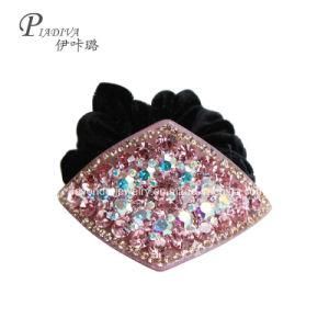 Square Hair Ornaments with Multi Rhinestones Hair Rope for Women