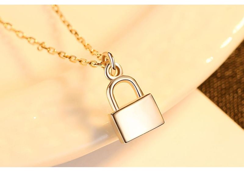 OEM Design Custom Style Tiny Lock Necklace
