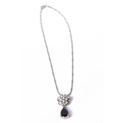 2020 Fashion Jewelry Alloy Pendant Necklace with Black Stone