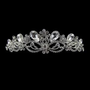 Rhinestone Royal Big Bridal Tiara Wedding Hair Crown