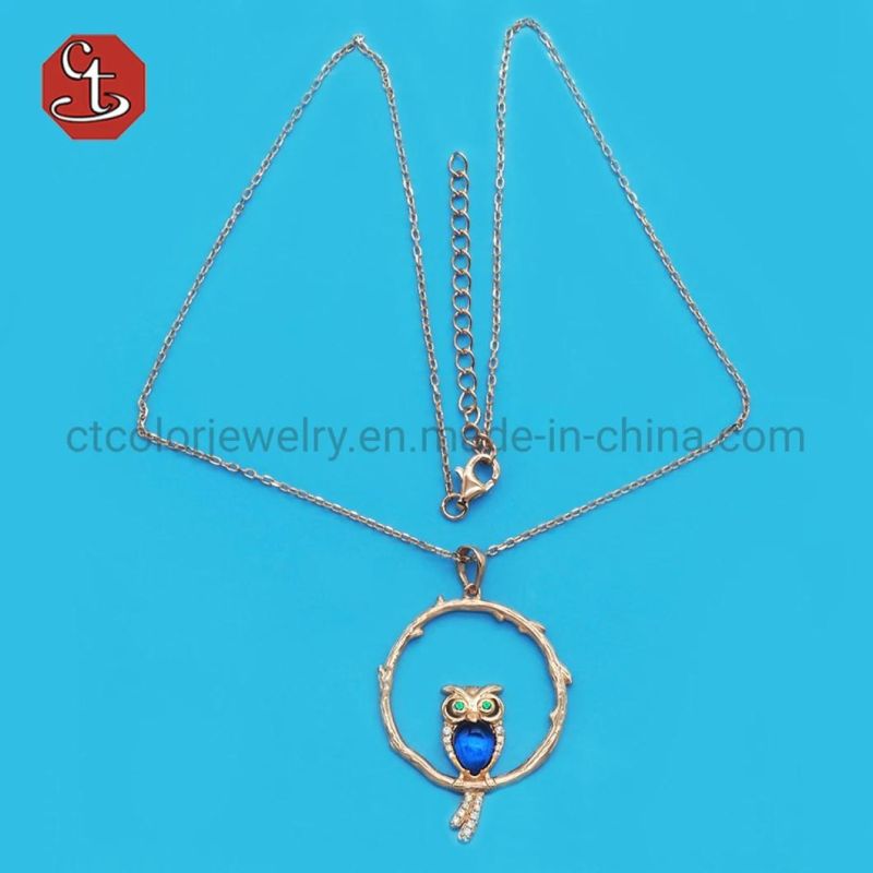 Animal Owl Pendant Necklace Chain Women Jewelry Accessories