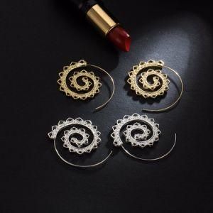 Ethnic Swirl Hoop Earring for Women