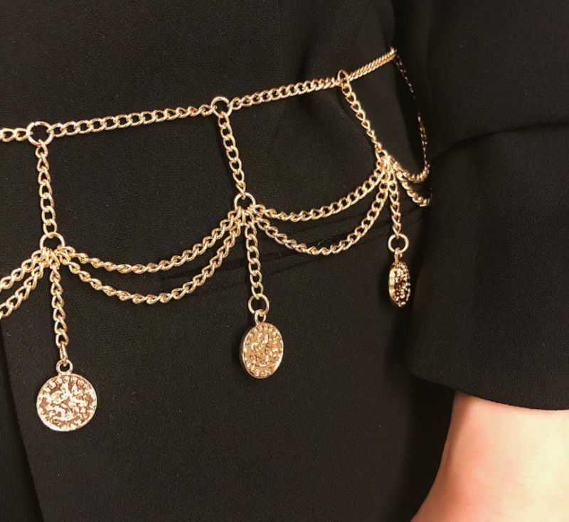 Hot Sale Metal Fashion Accessories Waist Chain
