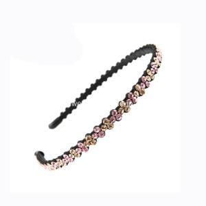 Hair Jewelry Acetate Plank with Rhinestone Hair Band for Women