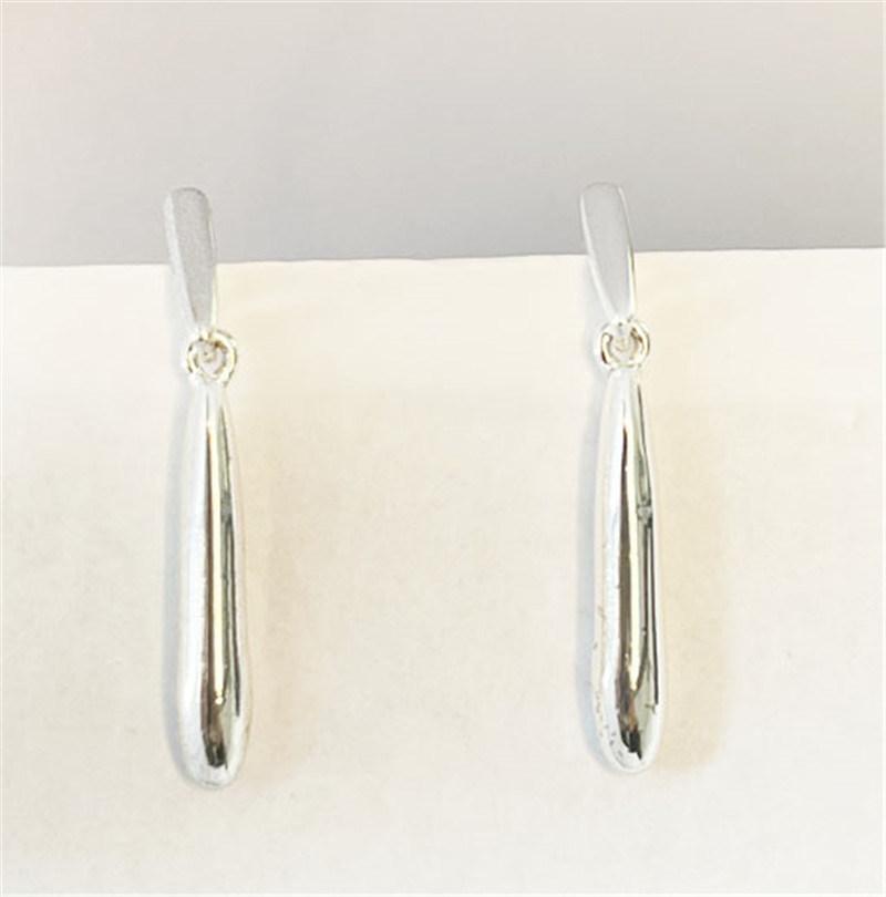 Manufacture Sterling Silver Geometric Baseball Pendant Drop Earring in Casting Alloy Stud Fashion Jewelry Accessories