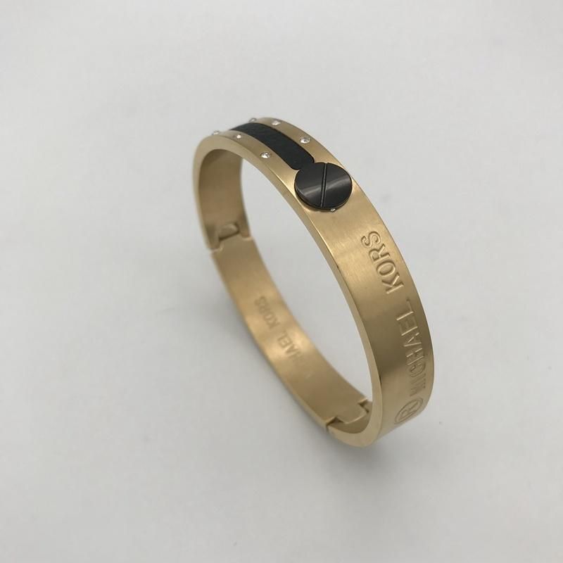 Sticky Skin Zirconia Bracelet Gold Plated Stainless Steel Indian Bangle Bracelets & Bangles Jewelry Women