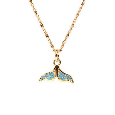 Temperament Mermaid Series Fish Tail Necklace with Exquisite Aesthetic Trend Clavicle Chain