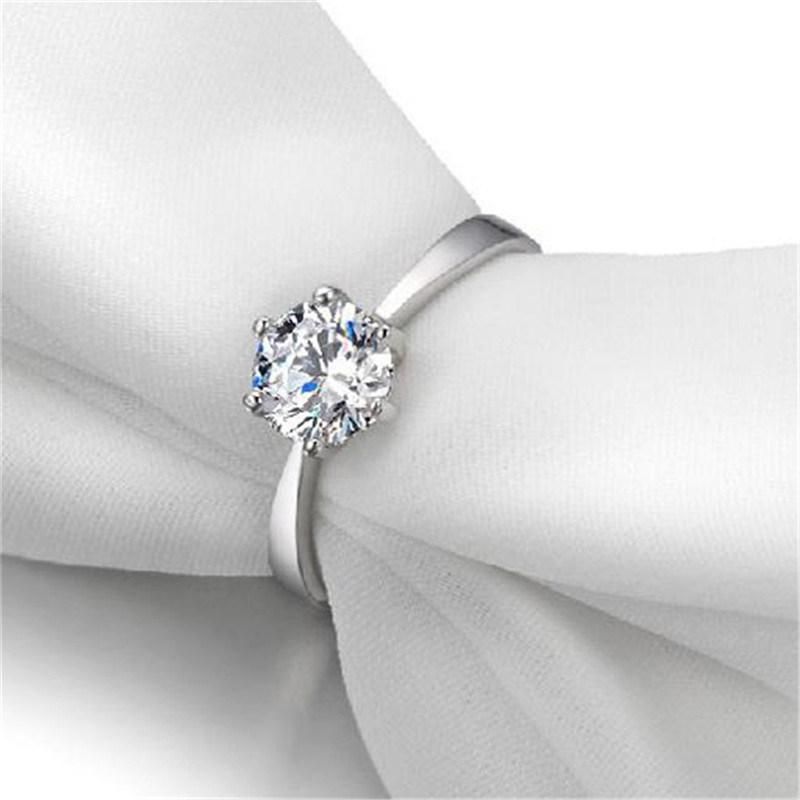 Wedding Ring Zircon Cubic 925 Sterling Silver Rings Women Fine Jewelry