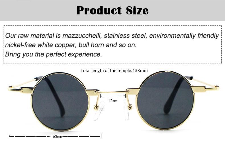 Hot Selling Custom Logo Ready Funny Metal Frame Unisex Sunglasses