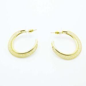 Fashion Stainless Steel Plated Gold Mesh Earrings, Fashion Earrings