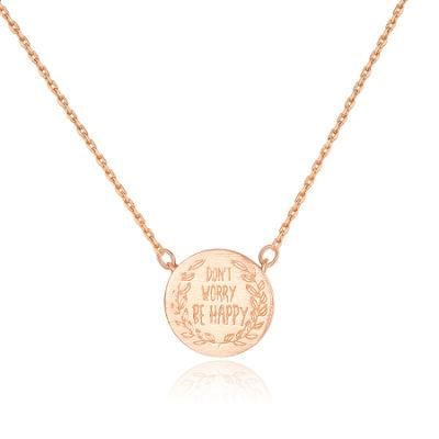 European and American Jewellry Fashion Rose Gold Necklace