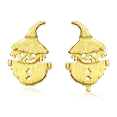 Christmas Ornament Female Contracted Snow Man Earpiece