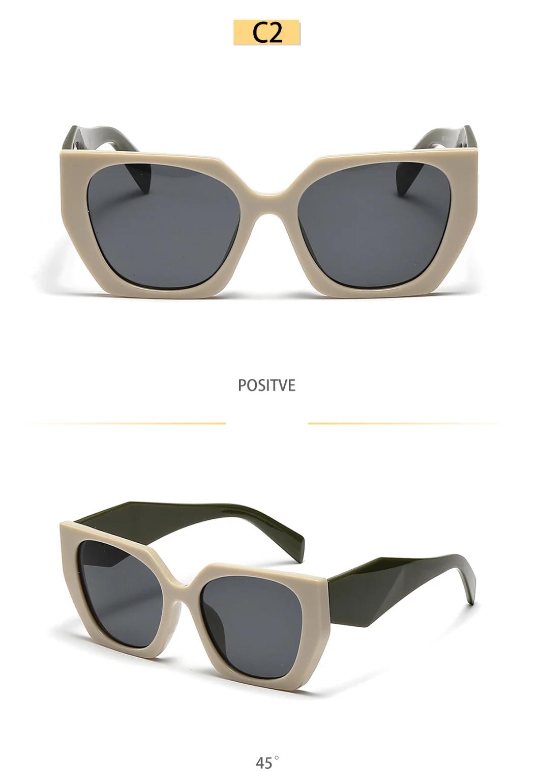 2022 Fashion Women Sunglasses Oversize Sunglasses Black Square Sunglasses