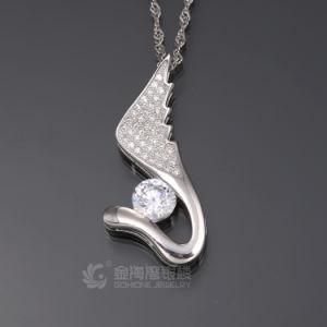 925 Purity Sterling Silver Pendant with Sparkling CZ Stone