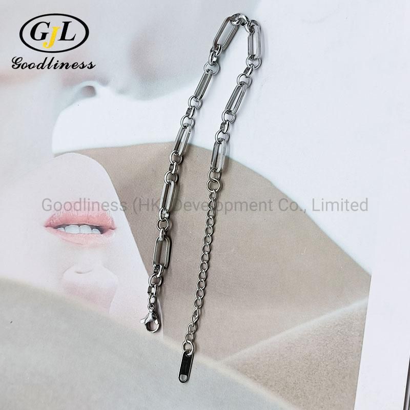 Stainless Steel Long Shape Belt Three Small Circle Bracelet