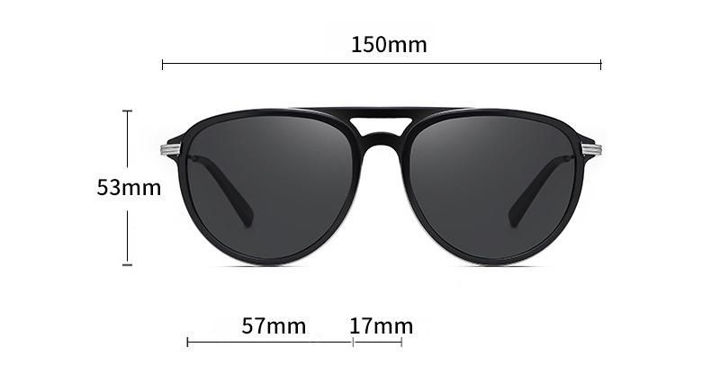 Trendy Tr90 Optical Frame Tac Polarized Men Fashionable Sunglasses 3350