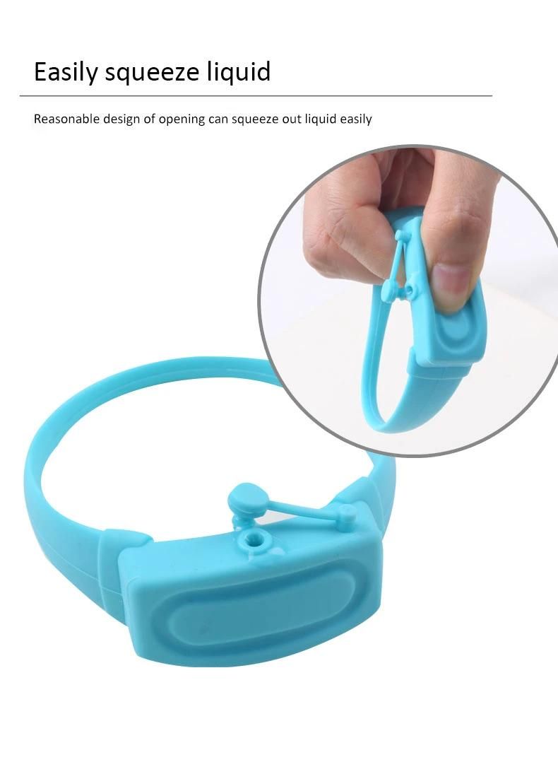 Sterilized Silicone Wristband Bracelet Portable Disposable Hand Sanitized Adjustable Bracelet