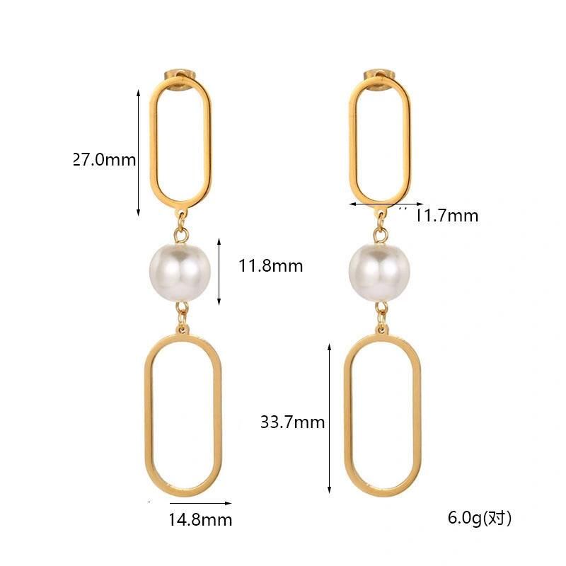Fashion Square Geometric Long Drop Earring Jewelry