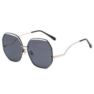 Fashion Metal Frame Special Shaped Anti UV400 Unisex Sunglasses