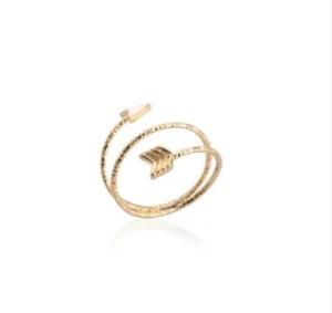 925 Sterling Silver Fashion Tail Ring Women Plating Stainless Steel Ring Designer 18K Gold Trendy Rings
