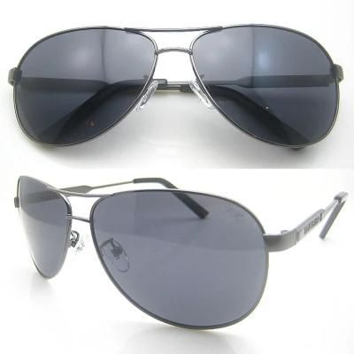 Classic Hinge Designe Man Fashion Metal Sunglasses