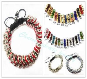 New Special Spacer Beads Bracelet, Jewelry Rondelle Spacer Shamballa Bracelet