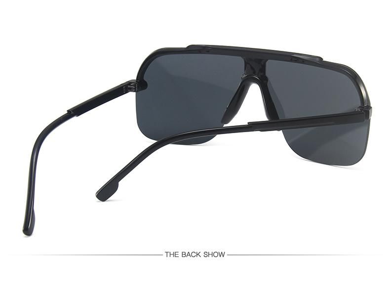 Retro Big Frame Glasses Retro Sunglasses Bright Black Sunglasses