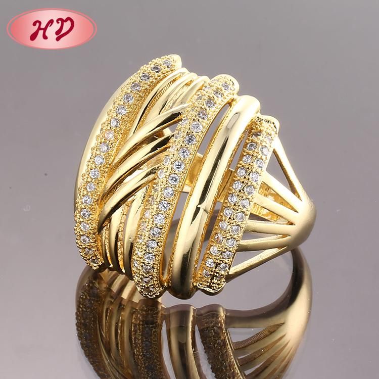18K Gold Plated Fashion Wedding Engagement Jewelry Silver Stainless Steel Finger Man Rings Design