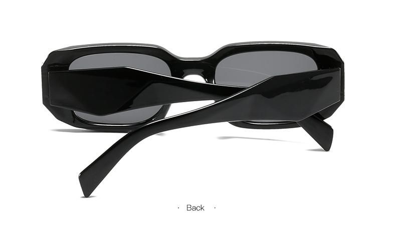 Trimmed Sunglasses New Square Retro Polygon Wide Leg Sunglasses