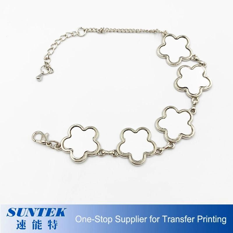 Heart Shape Sublimation Blank Metal Jewelry Bracelet