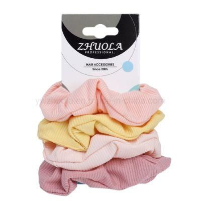Soft Fabric Elastic Hair Scrunchies Factory in China