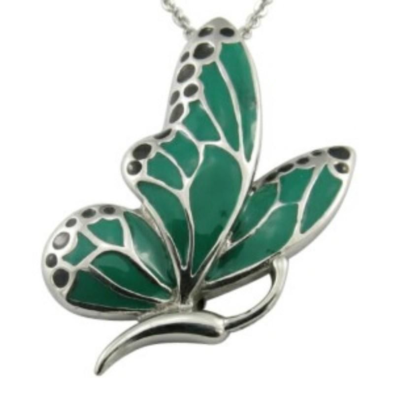 Resin Enamel Butterfly Women Necklace