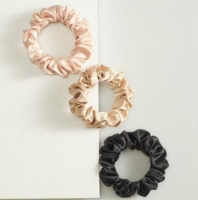 Plain Color Skinny Silk Scrunchies