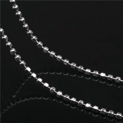 Fashionable Necklace Stainless Steel Cut Bead Chain Made of Jewelry